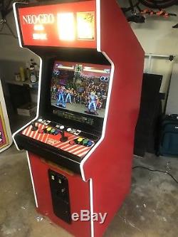 Neo Geo Arcade Machine Cabinet 2 Slot Mvs Beautiful Screen Works