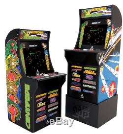 12-in-1 Video Game Arcade Machine Cabinet with Riser Atari Ateroids Centipede