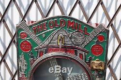 1920s Mutoscope Old Mill Wind Mill 1c Coin Op Gumball Candy Vending Machine