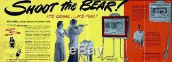 1947 Seeburg Shoot the Bear Coin-Op Penny Arcade Moving Target Gun Game
