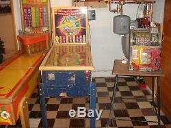 1951 Vintage Bowling Machine Wks SEE VIDEO Shuffle ALLEY Arcade Glass United ABC