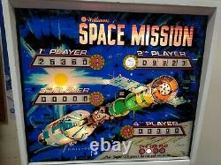 1976 Williams SPACE MISSION pinball machine fully shopped working -FREE SHIPPING