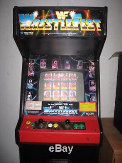 1991 Techno's WWF Wrestlefest 2 Player Standup Arcade Machine Game Wrestling