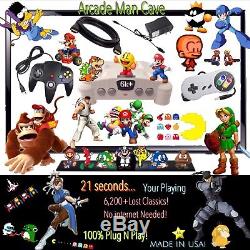 #1 GAMING BUNDLE Console 6,200+ X-Men Arcade N64 MAME Machine NeoGeo Mario 64