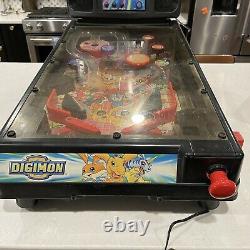 2000 Digimon Digital Monsters Electronic Pinball Machine Game No Legs WORKS