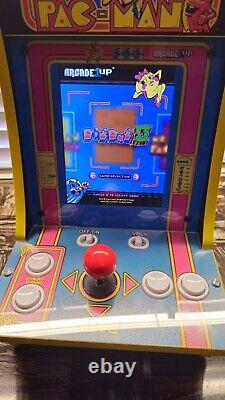 2020 Arcade1UP Ms. PAC-MAN Counter-Cade 4 Game Electronic Arcade WORKING