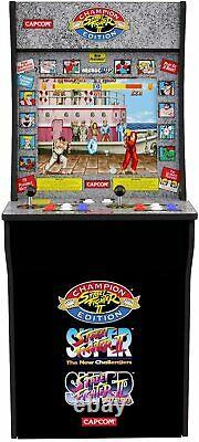 4FT Street Fighter Arcade Machine Games Arcade1UP 3 in 1 Game Arcade Cabinet