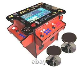 4 PLAYER Cocktail Arcade Machine1162 Classic Games 22 SCREEN CHERRY TRACK
