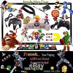 6,200+ Games N64 SNES X Men HOME ARCADE MAN CAVE Joystick MAME Machine BarTop