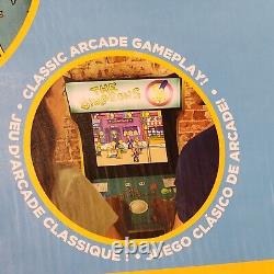 ARCADE 1UP Simpsons Arcade Machine CABINET w Riser & Light Up Marquee Mancave