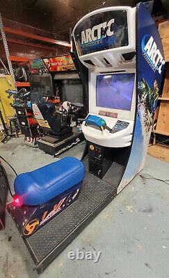 ARCTIC THUNDER Snowmobile Arcade Driving Racing Video Game Machine WORKS GREAT