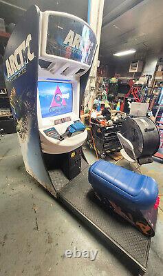 ARCTIC THUNDER Snowmobile Arcade Driving Racing Video Game Machine WORKS GREAT