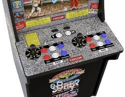 A++ Inspected Arcade1Up Street Fighter 2, (3 Games in 1) Arcade Machine 4ft tall