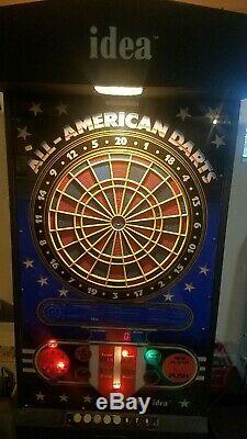 All American Darts IDEA DART BOARD ARCADE MACHINE Coin Bar Skill Game ILLINOIS