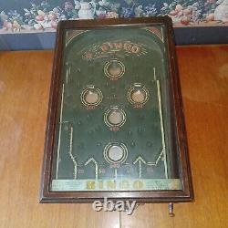 Antique Bingo Coin-op Mechanical Pinball Arcade Game Machine Bingo Novelty Co