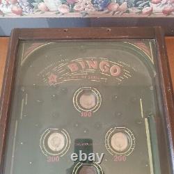 Antique Bingo Coin-op Mechanical Pinball Arcade Game Machine Bingo Novelty Co