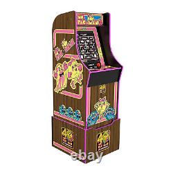 Arcade1UP Ms Pac Man 40th Anniversary Classic 10 in 1 Arcade Machine Bundle