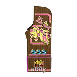 Arcade1UP Ms Pac Man 40th Anniversary Classic 10 in 1 Arcade Machine Bundle