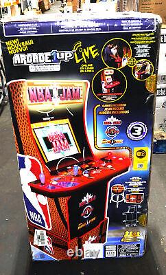 Arcade1UP NBA Jam Arcade Machine with Riser and Stool