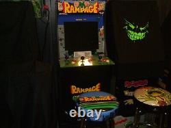 Arcade1UP Rampage 5-Ft 4-In-1 Games Arcade Machine withRiser/stool Nice Pick-Up