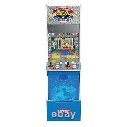 Arcade1UP Street Fighter II Big Blue Arcade Machine 12 in 1 Games with Riser/Stool