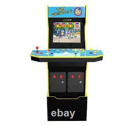 Arcade1UP The Simpsons Video Arcade Game Machine WithRiser Wifi & BARSTOOL