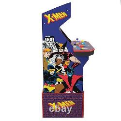 Arcade1UP X-Men 4-Player Arcade Video Game Machine Riser Lit Marquee WIFI Stool