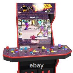 Arcade1UP X-Men 4-Player Arcade Video Game Machine Riser Lit Marquee WIFI Stool