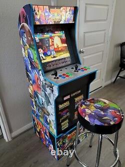 Arcade1Up Marvel vs Capcom MvC Arcade Machine (includes riser and stool)