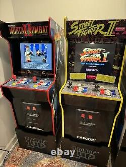 Arcade1Up Mortal Kombat And Street Fighter Machines With Generic Risers