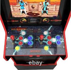 Arcade1Up Mortal Kombat Midway Legacy Edition Arcade Machine with Riser 12 Games