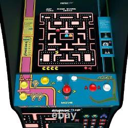 Arcade1Up Ms. PAC-MAN & GALAGA Class Of'81 Deluxe Arcade Game 5 Ft Full Size Ca