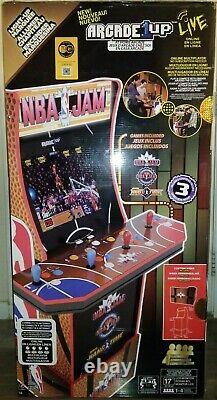 Arcade1Up NBA Jam LIGHT-UP MARQUEE Arcade Machine Riser Stand WiFi Recent Model