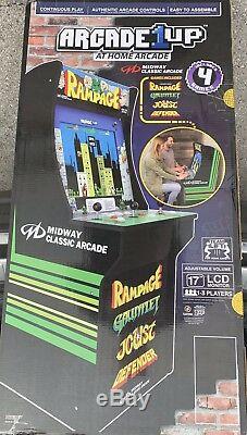 Arcade1Up Rampage Machine + Gauntlet + Joust + Defender Machine 17 LCD Cabinet