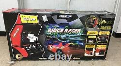 Arcade1Up Ridge Racer Arcade Stand Up 5 Games Cabinet Machine, Red, NEW