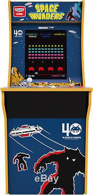 Arcade1Up Space Invaders 4 ft Vintage Video Arcade Machine Game Room 17 LCD