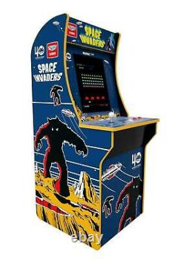 Arcade1Up Space Invaders 4ft Vintage Video Arcade 1up Machine Game Room 17 LCD