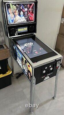 Arcade1Up Star Wars Digital Pinball Video Arcade Machine 10 Games In 1 + Stool