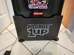 Arcade1Up Street Fighter II Champion Edition Arcade With Riser & Deck Protector