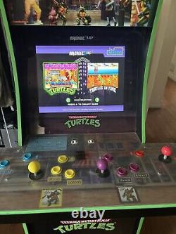 Arcade1Up Teenage Mutant Ninja Turtles Arcade Cabinet Machine with Riser