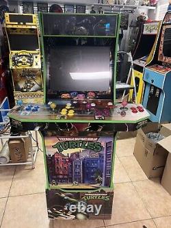 Arcade1Up Teenage Mutant Ninja Turtles Arcade Cabinet Machine with Riser