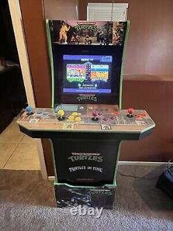 Arcade1Up Teenage Mutant Ninja Turtles Arcade Cabinet Machine with Riser