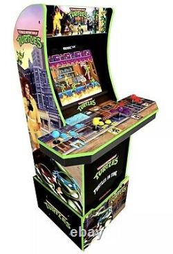 Arcade1Up Teenage Mutant Ninja Turtles Arcade Cabinet Machine with Riser