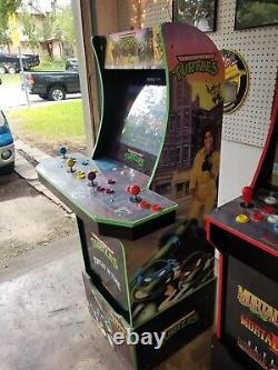 Arcade1Up Teenage Mutant Ninja Turtles Arcade Cabinet Machine with Riser