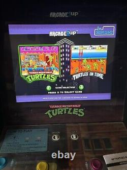 Arcade1Up Teenage Mutant Ninja Turtles Arcade Cabinet Machine with Riser