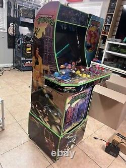 Arcade1Up Teenage Mutant Ninja Turtles Arcade Cabinet Machine with Riser