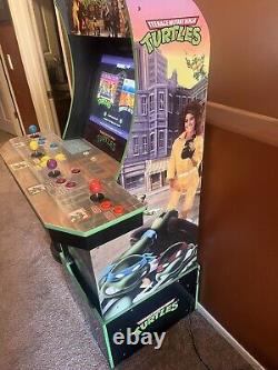 Arcade1Up Teenage Mutant Ninja Turtles Arcade Cabinet Machine with Riser