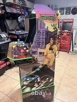 Arcade1Up Teenage Mutant Ninja Turtles Arcade Cabinet Machine with Riser