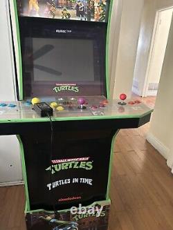 Arcade1Up Teenage Mutant Ninja Turtles Arcade Cabinet Machine with Riser