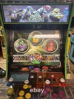 Arcade1Up Teenage Mutant Ninja Turtles Arcade Cabinet Machine with Riser